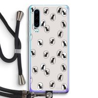 Miauw: Huawei P30 Transparant Hoesje met koord