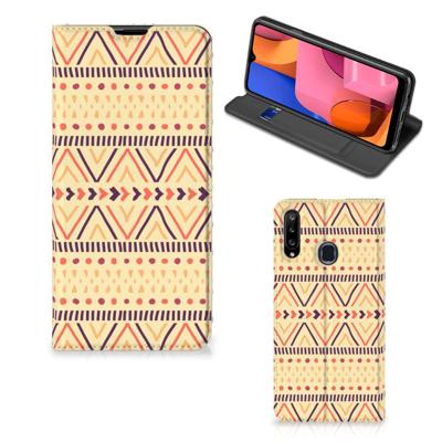 Samsung Galaxy A20s | Hoesje met Magneet | Aztec Yellow