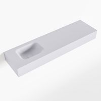 MONDIAZ LEX Cale vrijhangende solid surface wastafel 110cm. Positie wasbak links - thumbnail