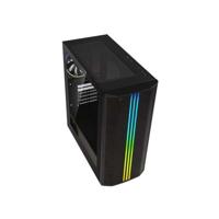 Case PC - BITFENIX - Sabre Mesh FRGB - Medium Tower - ATX - Nero - Frontale in vetro temperato e Mesh