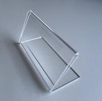 L-standaard acryl bxh 80x40mm. Liggend