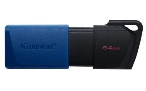 Kingston Technology DataTraveler Exodia M 64 GB, USB 3.2 Gen 1 (zwart + blauw) - 2 stuks