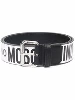 Moschino ceinture à logo embossé - Blanc - thumbnail