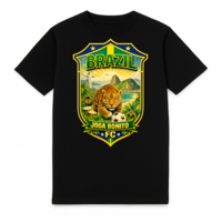 FC ELEVEN - Brazilië Joga Bonito Heavy T-Shirt - Zwart