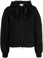 Woolrich hoodie zippé à logo imprimé - Noir - thumbnail