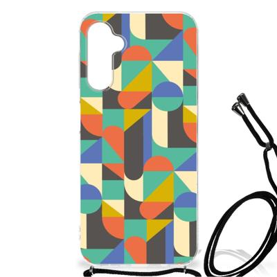 Samsung Galaxy A14 5G Doorzichtige Silicone Hoesje Funky Retro