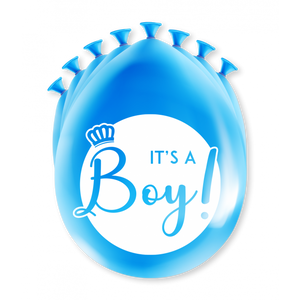 Ballonnen 'It's A Boy' Babyshower (8st)