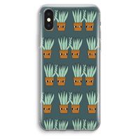 Sansevieria: iPhone XS Max Transparant Hoesje Sansevieria: iPhone XS Max Transparant Hoesje