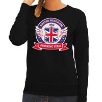 Zwart United Kingdom drinking team sweater dames