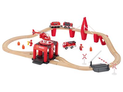 lupilu Houten treinset (Brandweer)