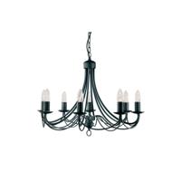 Hanglamp Maypole 8Lt - Black Metal