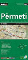 Wegenkaart - landkaart 377 Përmeti | Vektor