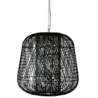 WOOOD Exclusive Moza Hanglamp - Bamboe - Zwart - 100x100x100