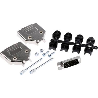 MH Connectors MHDTPK15HD26MS-K D-sub male connectorset 180 ° Aantal polen: 15 Soldeerkelk 1 stuk(s)
