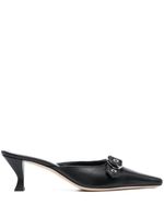 BY FAR mules Evelyn en cuir - Noir