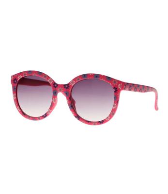 Spectrum zonnebril roze bloem smoke glas kids meisje