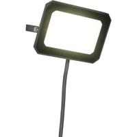 LED Tuinverlichting - Trion Noven - Wandlamp Buitenlamp - 1 Lichtpunt van 30 Watt - Natuurlijk Wit 4000K - Kantelbaar - IP65 - Mat Zwart - Aluminium