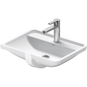 Duravit Starck 3 inbouwwastafel - 52.5x40cm - 1 kraangat - met overloop - wit 0302490000