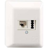 Rutenbeck IAE/UAE8(6)#13311101 Telefoonaansluitdoos Schroefbevestiging Zuiver wit