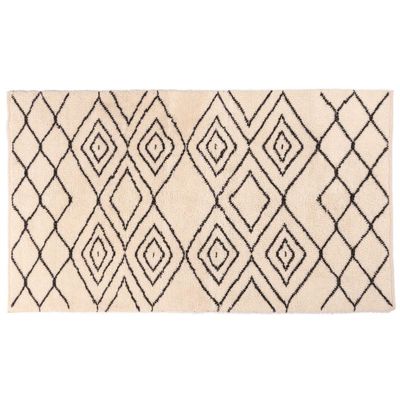 Vloerkleed Tancho zwart-wit 160x230