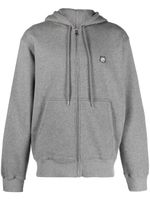 Maison Kitsuné hoodie en coton à patch renard - Gris - thumbnail