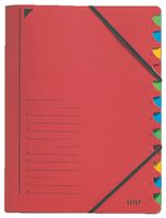 Sorteermap Leitz 12 tabbladen karton rood - thumbnail