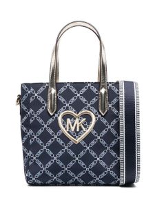 Michael Kors Kids sac cabas à motif monogrammé - Bleu