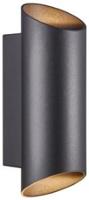 Nordlux Wandlamp Nico rond 2x GU10 zwart IP54 - 4800920 Nordlux Wandlamp Nico rond 2x GU10 zwart IP54 - 4800920