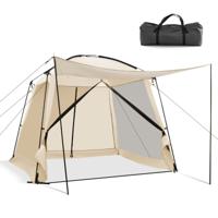Kampeertent voor 8-10 Personen Koepeltent met Vestibule en Muggennet met Ritsdeur Draagbare Tent met Draagtas voor Kamperen en Wandelen