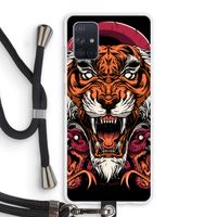 Tiger and Rattlesnakes: Samsung Galaxy A71 Transparant Hoesje met koord Tiger and Rattlesnakes: Samsung Galaxy A71 Transparant Hoesje met koord