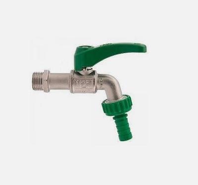 Kirchhoff Messing kogelkraan, vernikkeld, 1/2"ET x 3/4"ET x 1/2" mondstuk, verhoogde vorstbestendigheid - 986188255