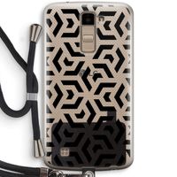 Crazy pattern: LG K10 (2016) Transparant Hoesje met koord