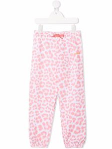 Molo pantalon de jogging en coton biologique à imprimé léopard - Blanc