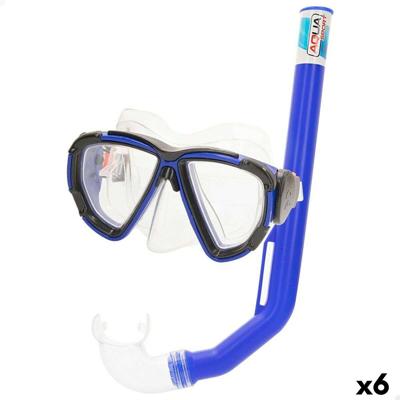 Snorkelbril en -buis voor Kinderen Colorbaby Aqua Sport Volwassenen (6 Stuks)