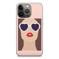 Red lips: iPhone 13 Pro Transparant Hoesje