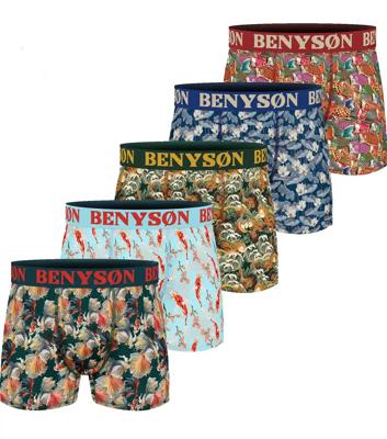 Benyson 5-pack - Heren boxershorts Viscose - Autumn - Viscose heren onderbroeken - Mannen ondergoed