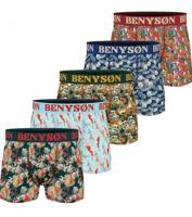 Benyson 5-pack - Heren boxershorts Viscose - Autumn - Viscose heren onderbroeken - Mannen ondergoed