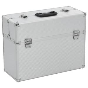 VidaXL Gereedschapskoffer 47x36x20 cm aluminium zilverkleurig