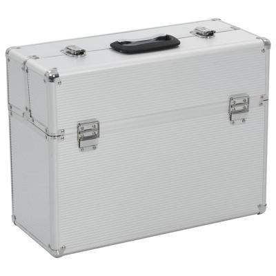 VidaXL Gereedschapskoffer 47x36x20 cm aluminium zilverkleurig