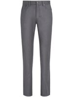 Zegna pantalon droit en laine - Gris