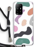 Memphis Shapes: Oppo A95 5G Transparant Hoesje met koord