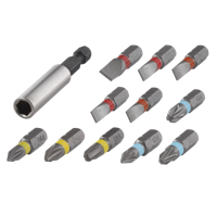 Wolfcraft Bit-set | Sleuf/kruiskop | PH/PZ | 12-delig | 1 set - 2445000