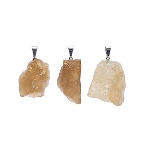 Ruwe Edelsteen Hanger Citrien - 2 cm