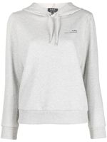 A.P.C. hoodie à logo imprimé - Gris