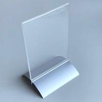 Presenter Din A6 - 10x15cm met alu-voet