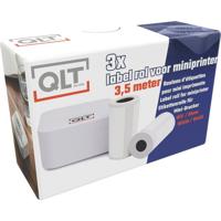 QLT Stickerrol - 3x Labelrol - 3,5 Meter - Wit