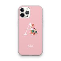Pink Bouquet: iPhone 12 Pro Max Transparant Hoesje