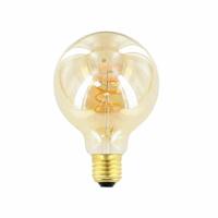 LED kooldraad E27 4Watt dimbaar globe 95mm amber - thumbnail
