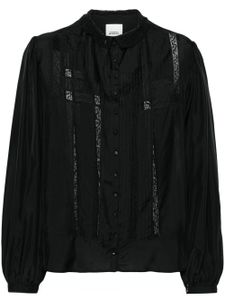 ISABEL MARANT blouse Zayen en soie - Noir