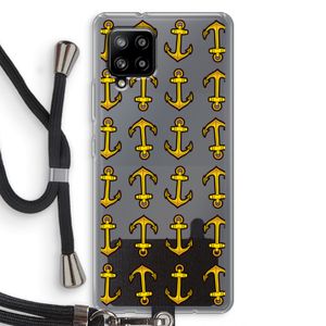 Musketon Anchor: Samsung Galaxy A42 5G Transparant Hoesje met koord